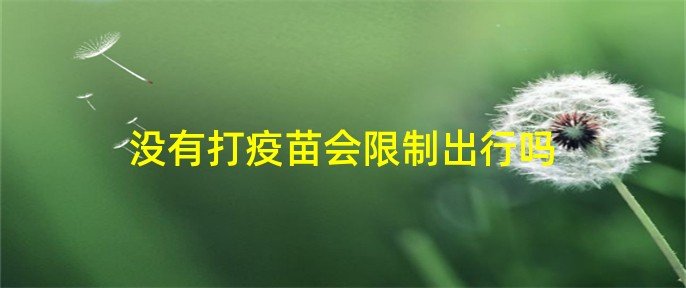 没有打疫苗会限制出行吗 没有打疫苗一般不会限制出行不打疫苗会