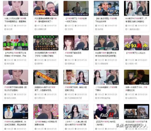 乔碧萝真名不是重点,蔡徐坤终于不再被黑,ikun:感谢乔奶奶转移火力,你怎么看? 也是出现了大量的网络直播人员