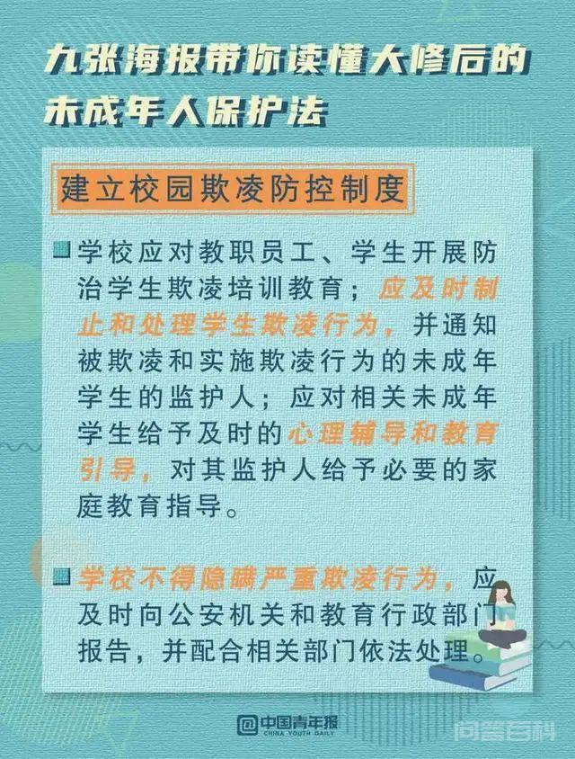 九图带你读懂新修订的未成年人保护法!(附全文) 九张海报带你读懂