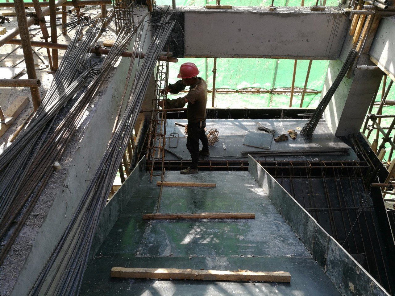 现浇楼梯钢筋绑扎工艺标准 板式) 钢筋绑扎工程