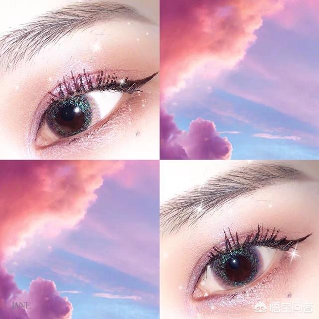 墨绿色的镜片搭配小星星