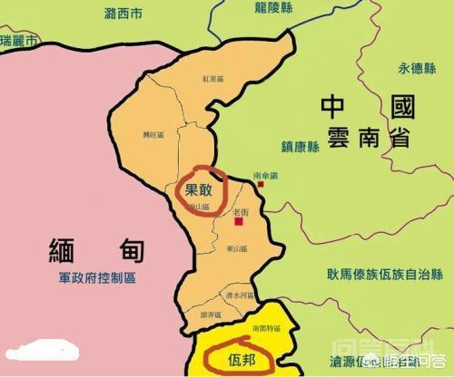 对于佤邦和果敢两个地方
