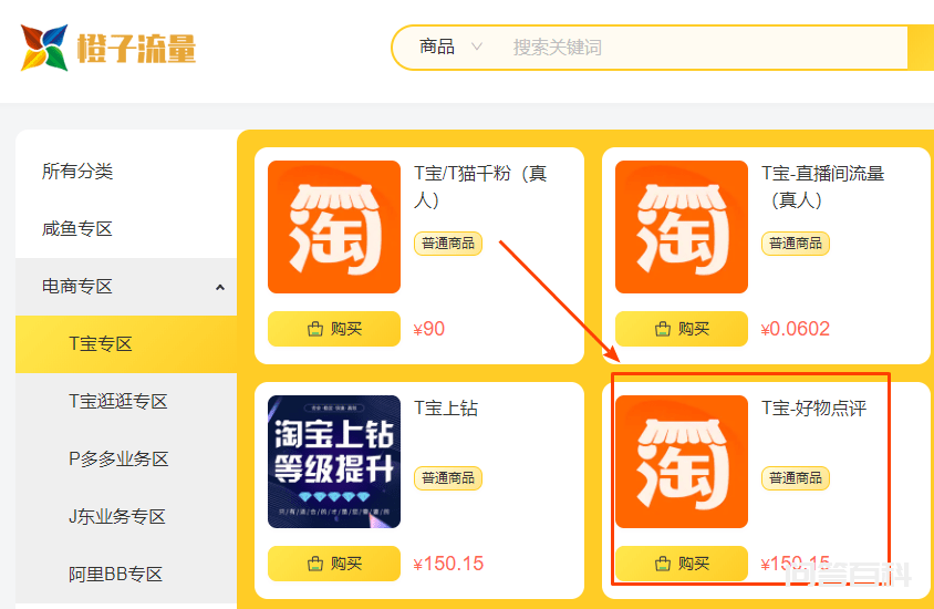 好物点评团展示效果如图：