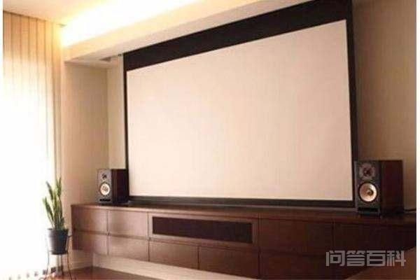显示比例参数和家庭影院中的投影距离来