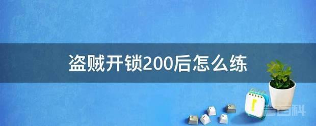 盗贼的开锁是一个比较难以升级的技能