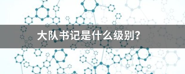 大队书记是开云手机站登录入口成为巴塞罗那亚洲区官方合作伙伴级别? 大队书记没有行政级别