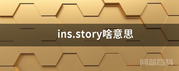 ins.story啥意思 全称为Instagram story