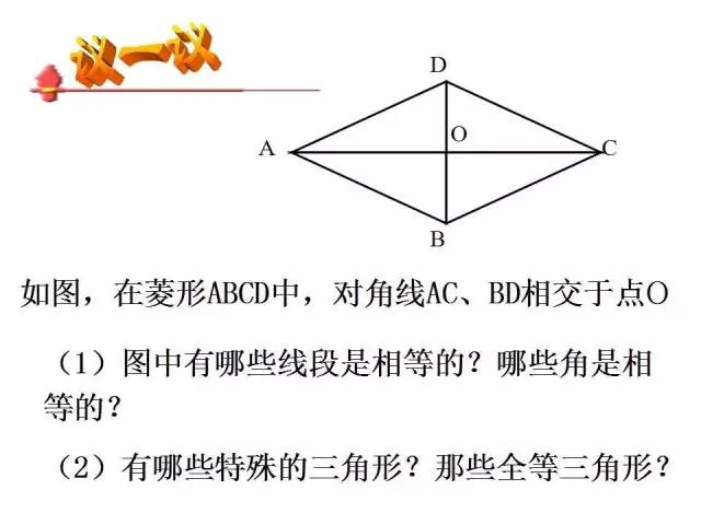 北师大版九上数学1.1 菱形的性质与判定 知识点精讲 扫码查看下载