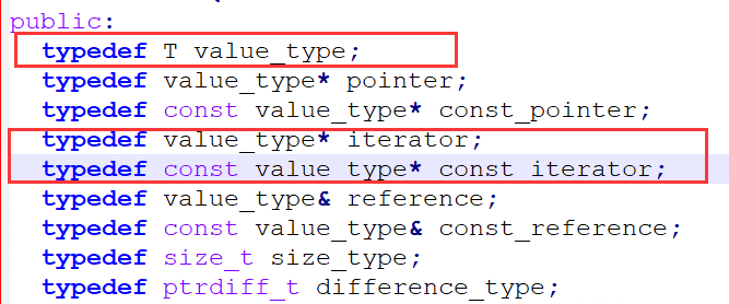 C++为每种容器类型定义了一种名为c