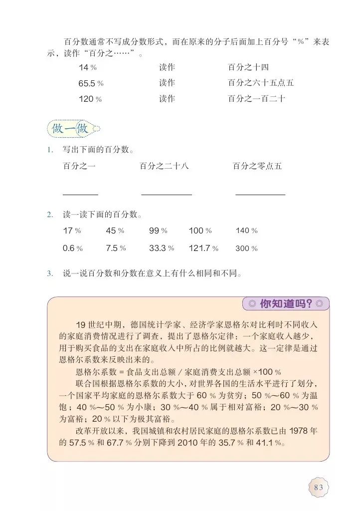 一课研究之《百分数的认识》教学设计片断(20210507) 我是李璐