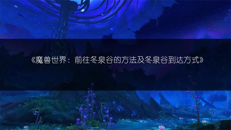 魔兽世界:前往冬泉谷的方法及冬泉谷到达方式 文章目录