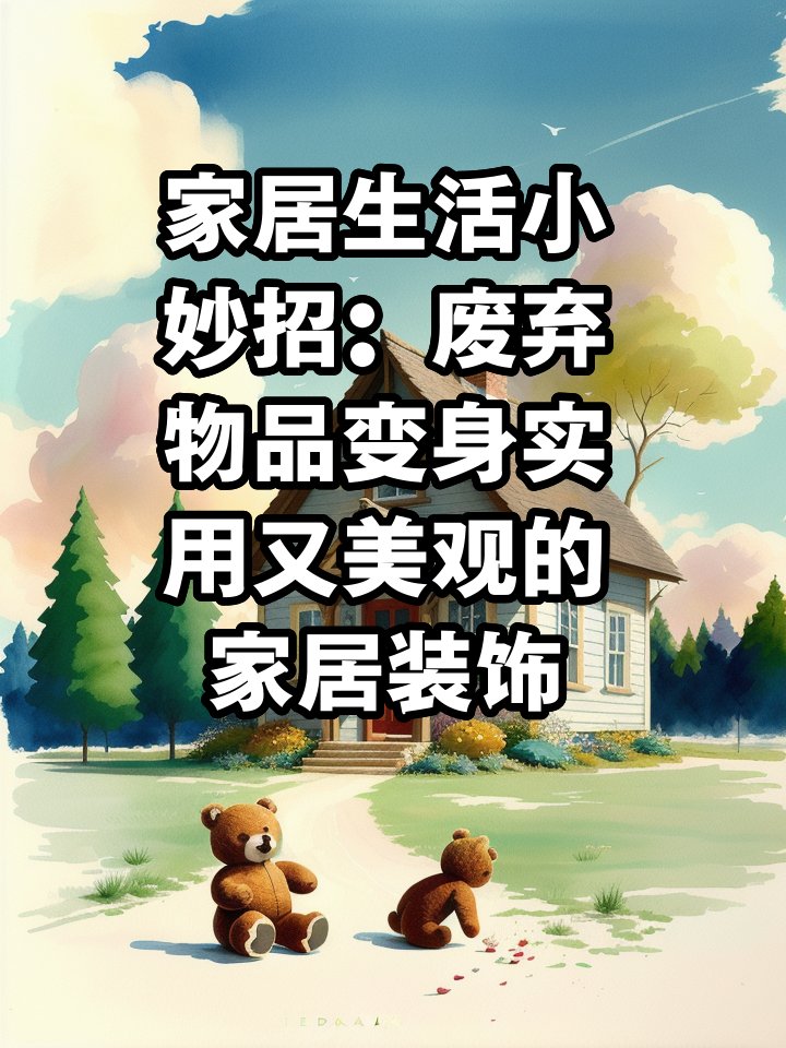 家居生活小妙招:废弃物品变身实用又美观的家居装饰 投石器