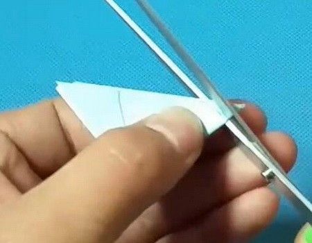 纸钱 怎样剪 一张方纸对角折